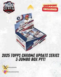 Milwaukee Brewers - ZB 25654: 2025 Topps Chrome Update Series 3 Jumbo PYT 1 (Rips 12/12)