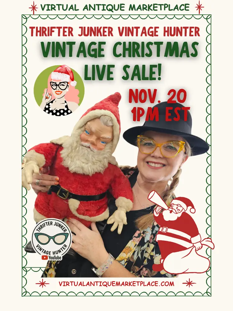 Vintage Christmas Live Sale With Thrifter Junker Vintage Hunter 