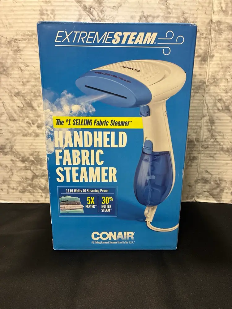 Conair Extreme Steam Fabric Steamer Handheld  GS237X Fast Warm Up New in Box