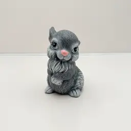 Little Gray Hobbyist Piece Ceramic Bunny