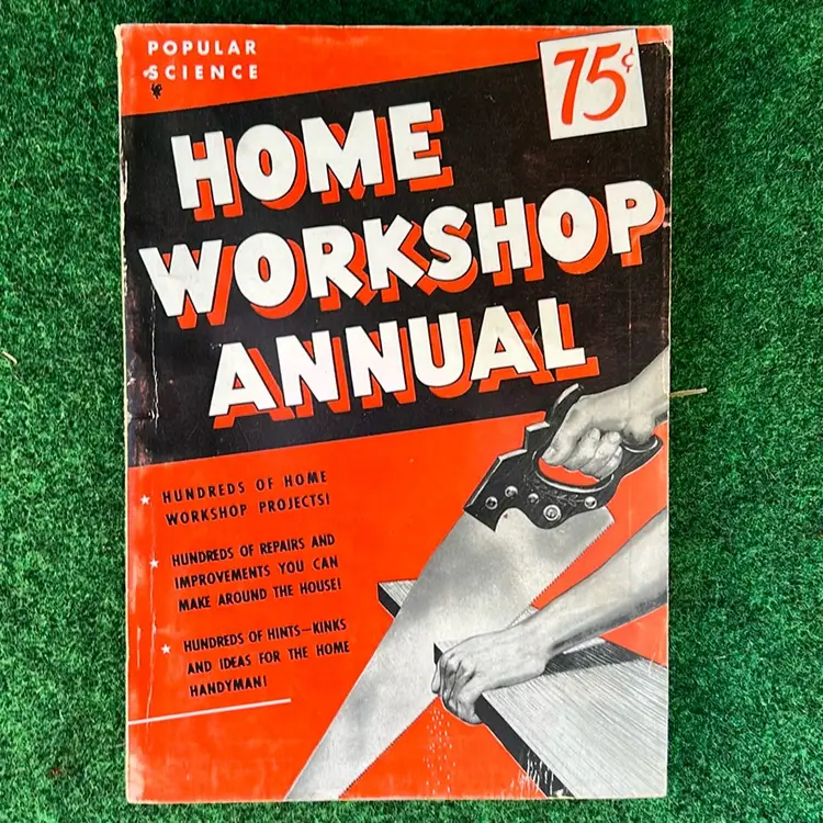 Vintage 1950 Popular Science Home Workshop Annual - Excellent