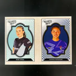 Rose Lavelle & Manaka Matsukubo 2025 Parkside Beachwood Brand Beachwood Squared Soccer Card