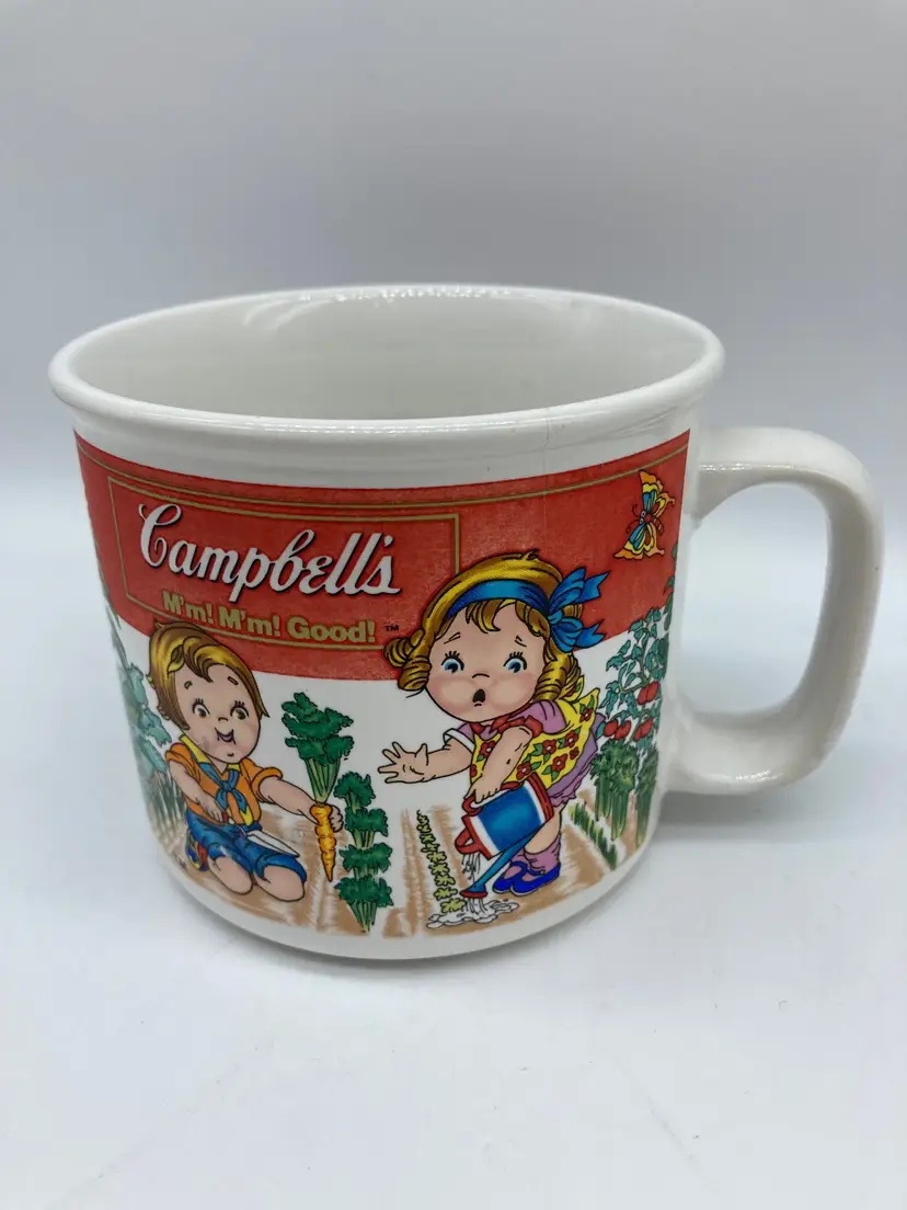 Campbell Westwood Large Campbell Soup Cup Mug 1993 Trademark Collectible Garden