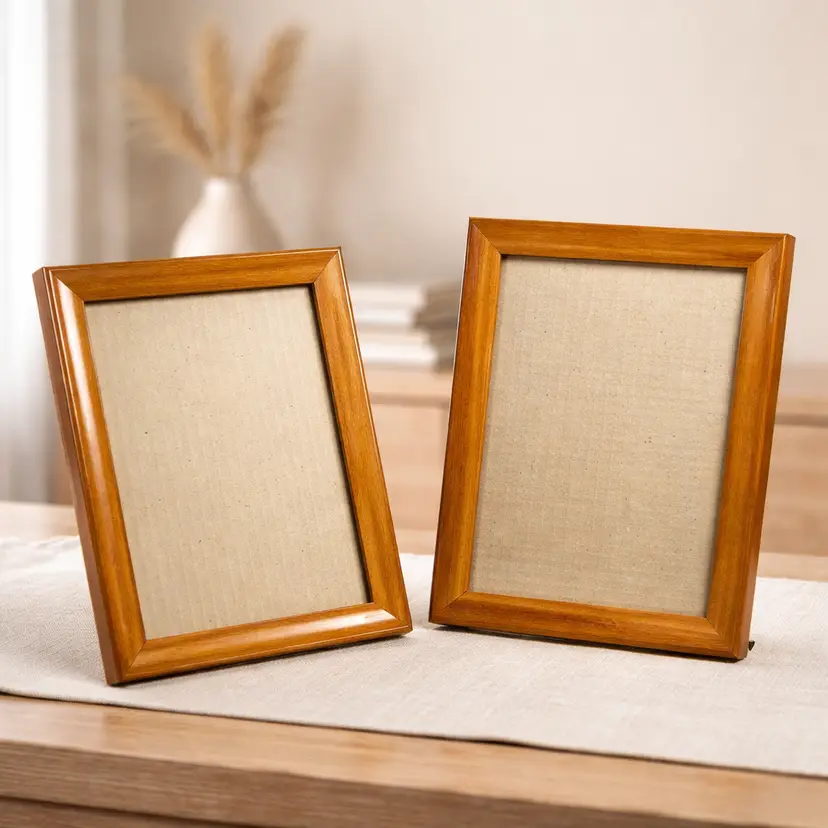 Pair of Wood Photo Frames, 8 x 6