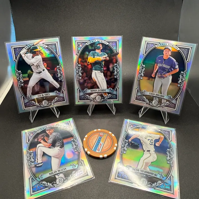 Anthony, Misiorowski, Holliday, De Vries, McLean Bowman Sterling Lot 2026 Bowman
