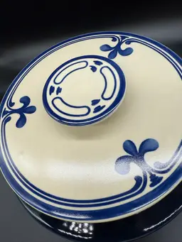 Rosenthal Blue Siena Pattern 2.25 Qt. Casserole With Lid. Excellent