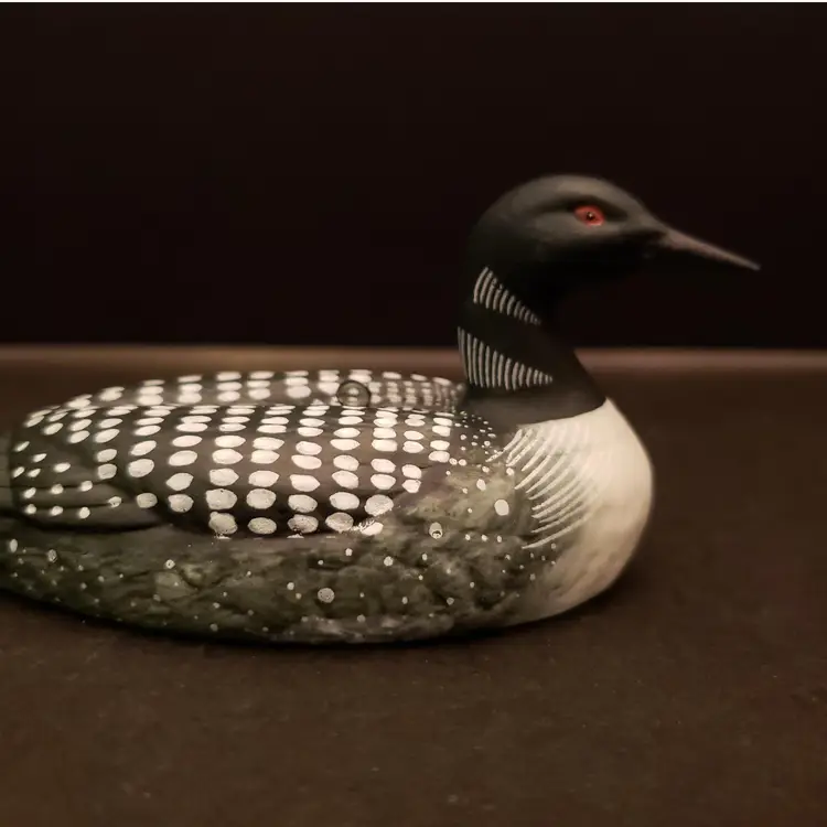 SCHMID Gordon Fraser Loon Bird Figurine Ornament 1986 Vintage