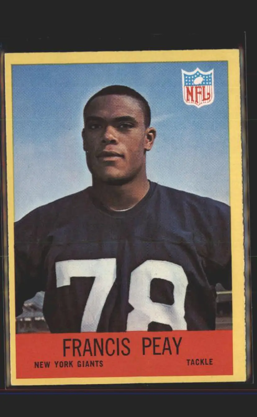 1967 Philadelphia #117 Francis Peay - (137) - New York Giants