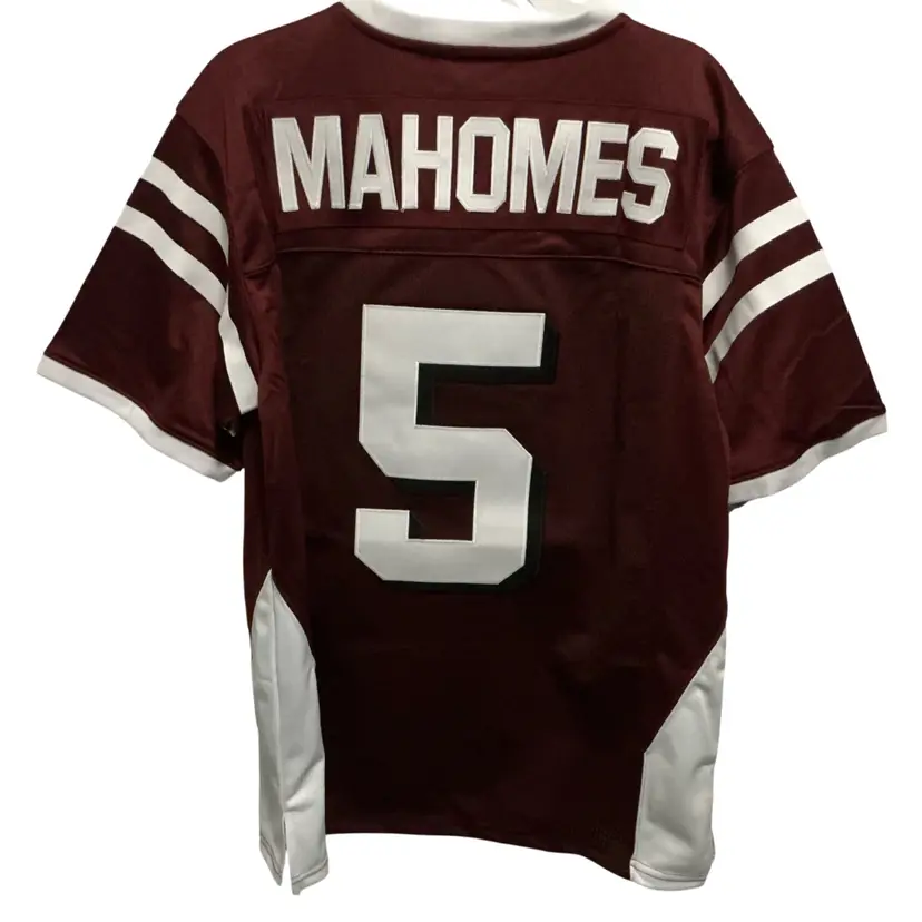 New$125 Patrick Mahomes Whitehouse High School throwback football Large