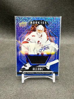 Pyotr Kochetkov 2022-23 Upper Deck Allure Blue Line Autograph Jersey Relic /75