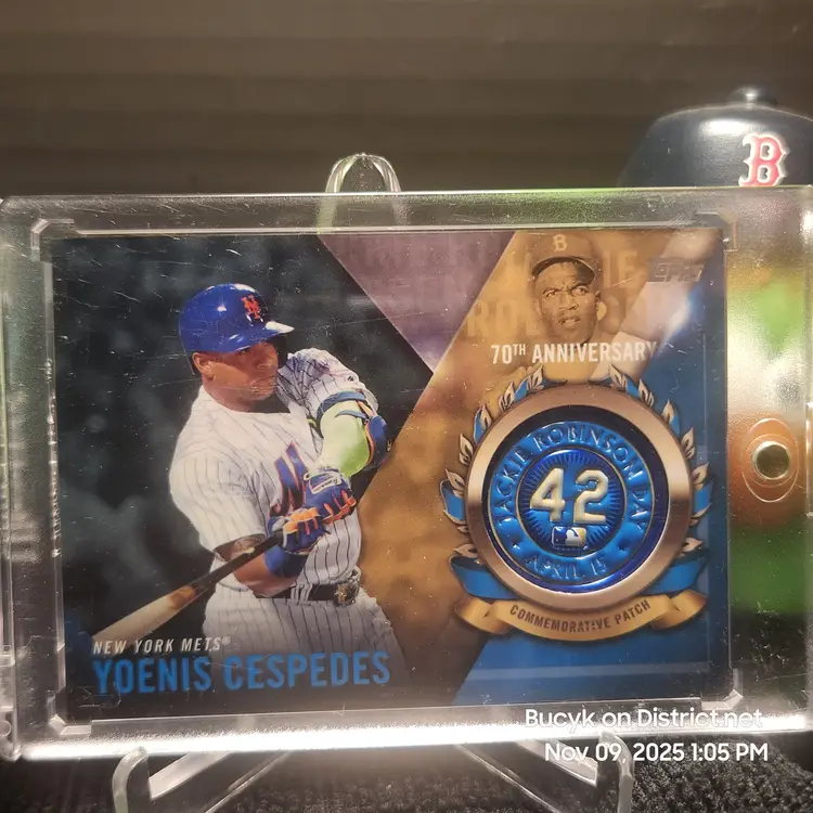 2017 Topps Replica Patch - Yoenis Cespedes New York Mets