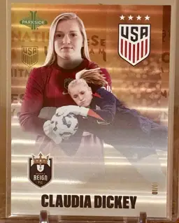 Claudia Dickey 2025 Parkside Club And Country Gold Foil 1/1!