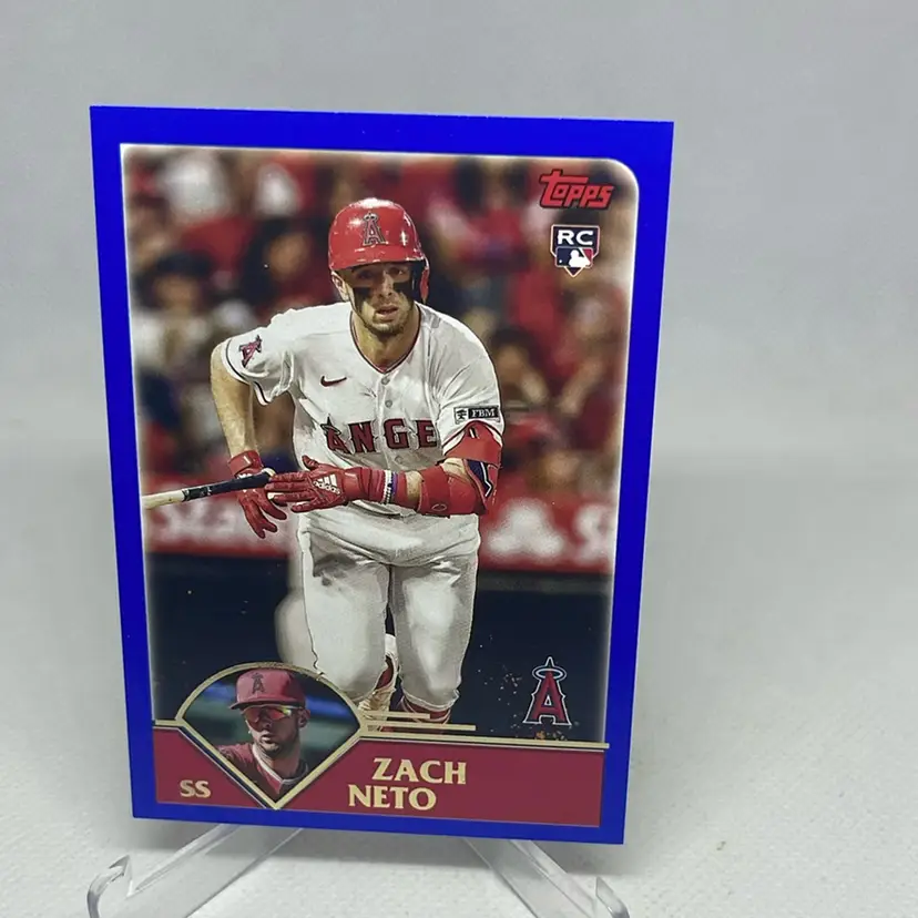 2023 topps archives Blue Rookie zach neto Angels