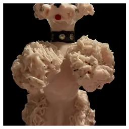 Pink Spaghetti Poodle Figurine