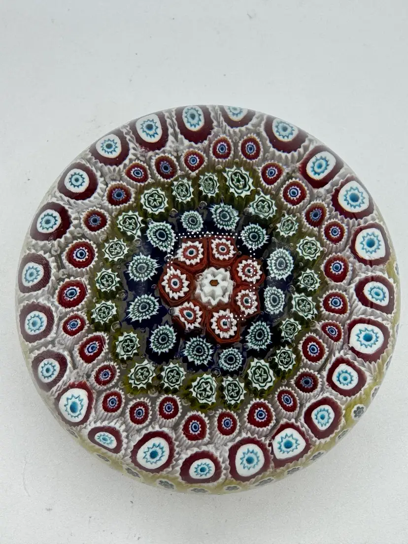 Murano Millefiore Domed Paperweight