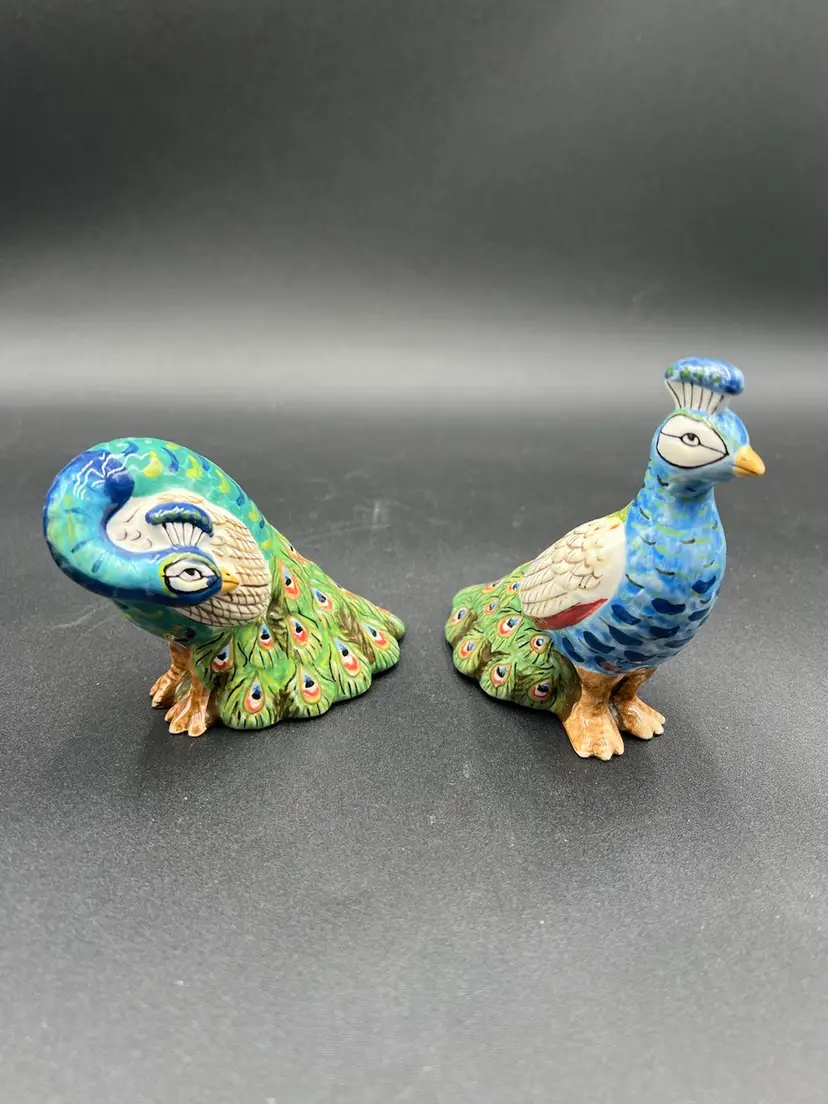 Tracy Porter Artesian Road Peacock Salt And Pepper Shakers