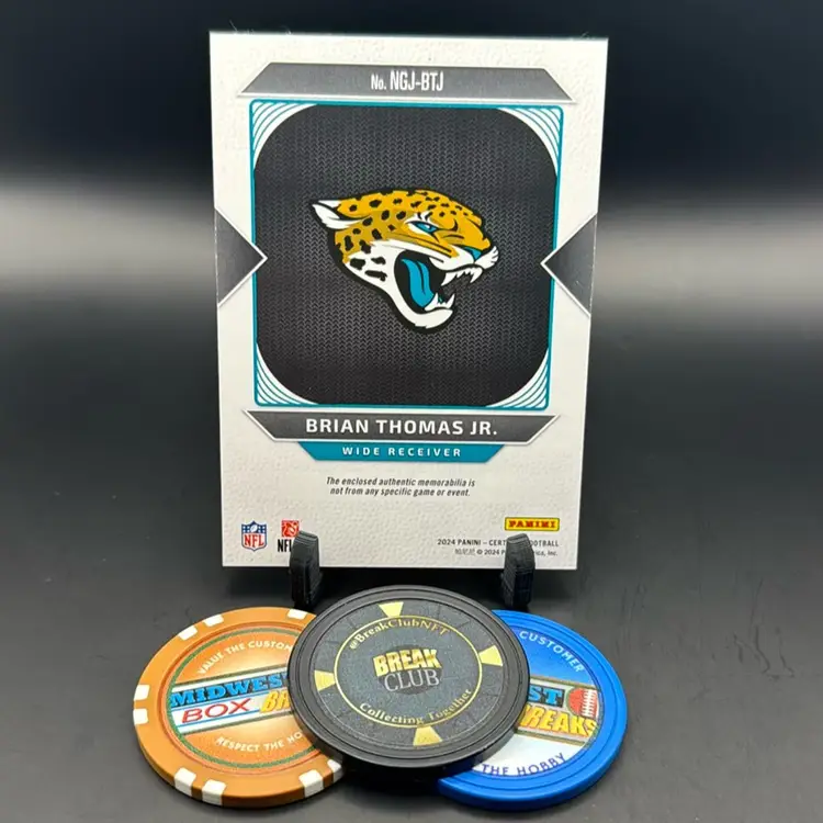 Brian Thomas Jr. Rc 353/399 New Generation Relic 2024 Certified Jacksonville Jaguars