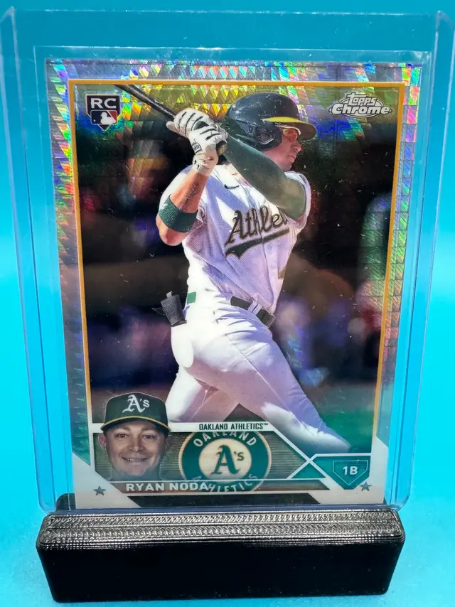 Ryan Noda Topps Chrome Prism Refractor RC Oakland Athletics
