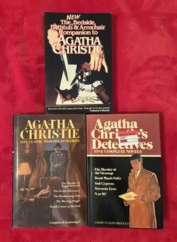 Lot of 3 Agatha Christie Books 2 Omnibus HCs & 1 Companion PB Murder Mysteries