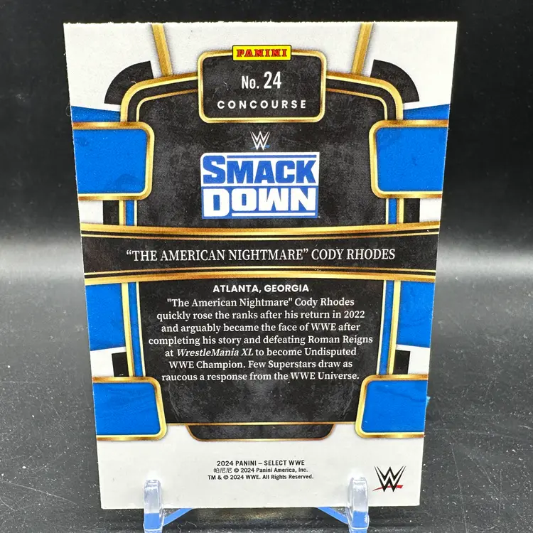 Cody Rhodes Red White & Blue Prizm 2024 Panini Select WWE Concourse #24