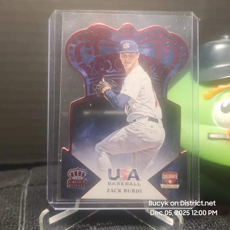 2015 Team USA Crown Royale Red - Zack Burdi Chicago White Sox 39/50