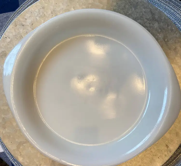 Vintage GlasBake Pie Plate, J-517, 9.5" Diameter