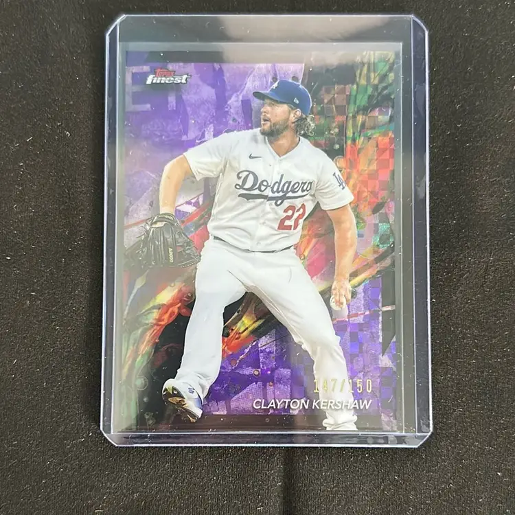 2024 Topps Finest Purple Refractor Clayton Kershaw /150