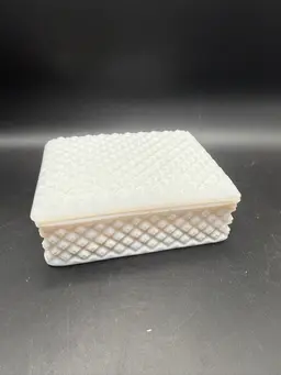 Vintage Westmoreland Hobnail Milk Glass Trinket Dish