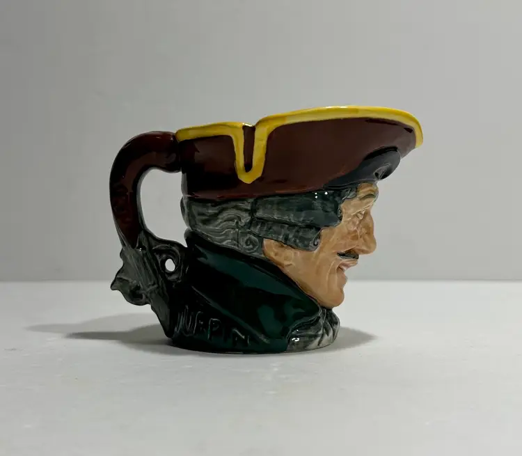 VTG Royal Doulton Dick Turpin Toby Character Mug Jug England Small 3.25”