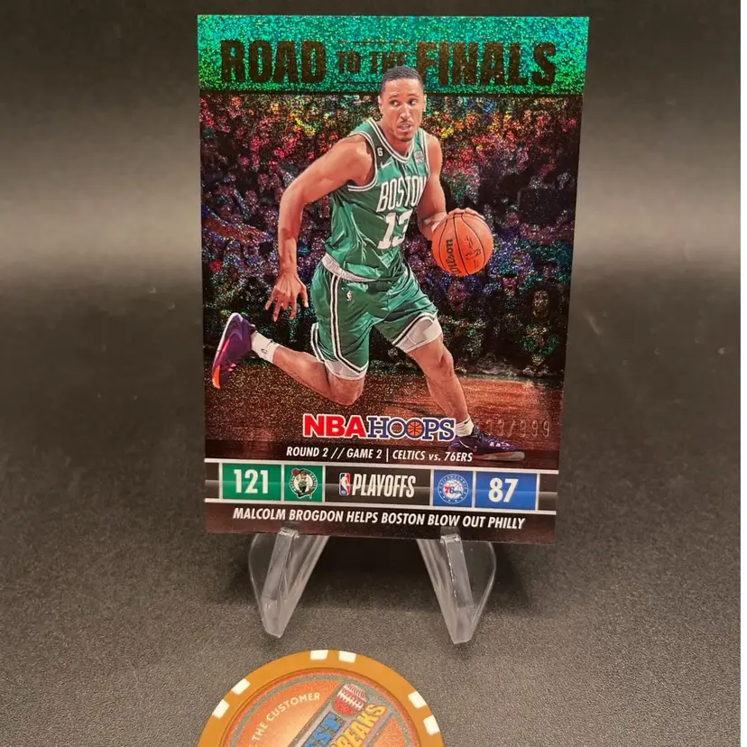 Malcolm Brogdon Road To The Finals #/999 2023-24 Nbahoops Boston Celtics 