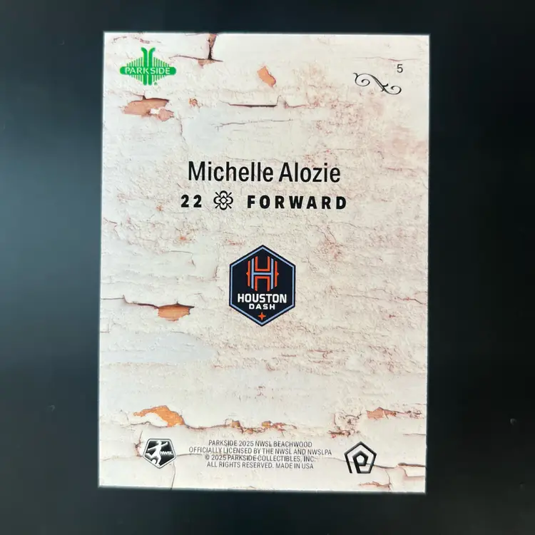 Michelle Alozie 2025 Parkside Beachwood Brand Mirror /100 Soccer Card