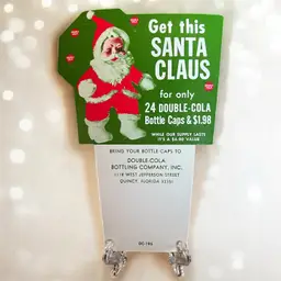 Vintage Rushton Santa Cola Advertising Card