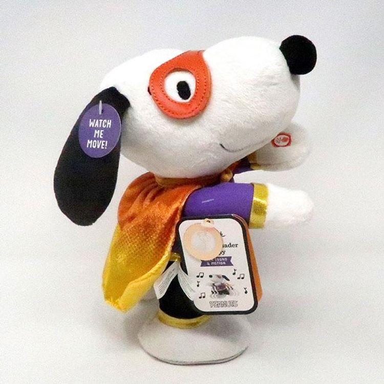 Superhero Snoopy "Candy Crusader" Animated Plush Toy - Peanuts