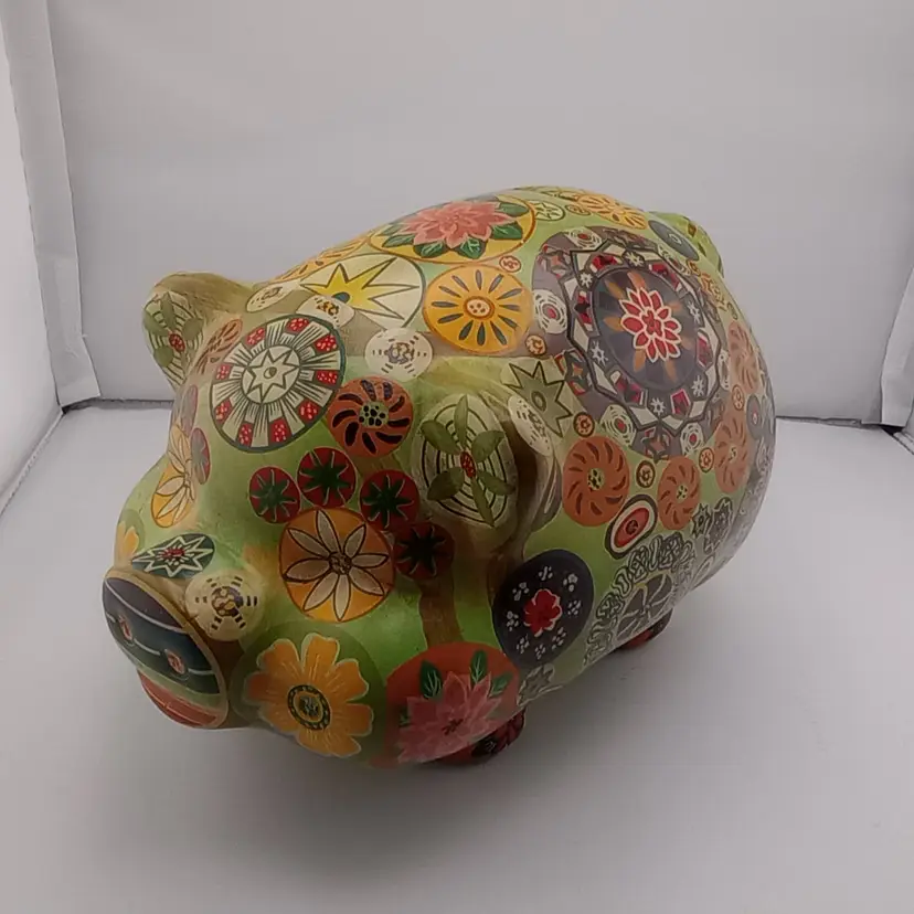 Large boho piggy bank