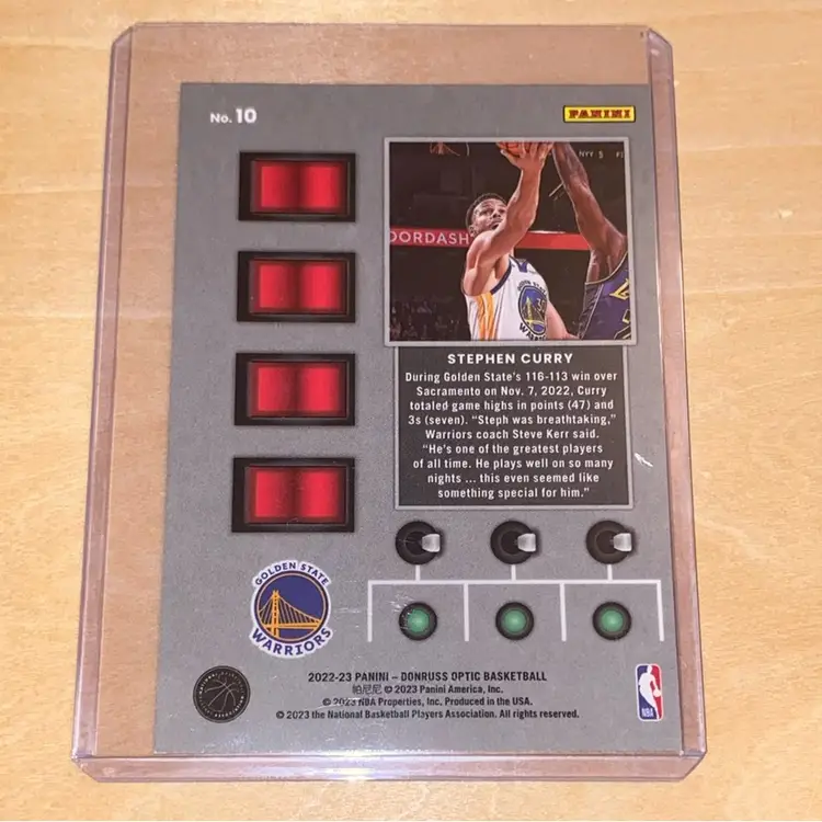 Stephen Curry autographed basketball card