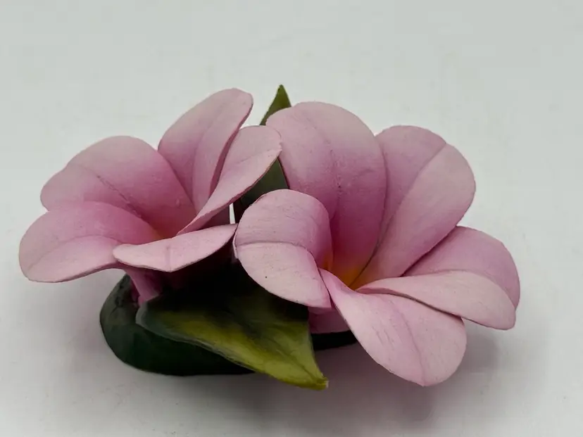 Capodimonte Napoleon Italy Handmade Porcelain Pink Flower