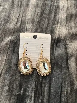 Pink and Gold Leaf Earrings