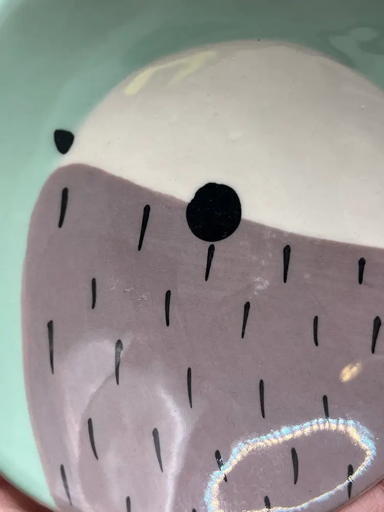 Anthropologie Peeking Bird Trinket Dish Elise Lefebvre 4.5”