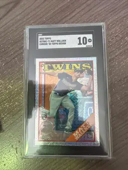 Matt Wallner 2023 Topps Chrome '88 Topps design mojo SGC 10