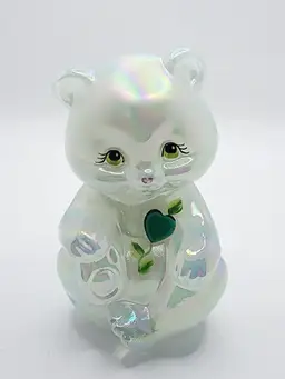 Fenton calendar bear 3.5" tall