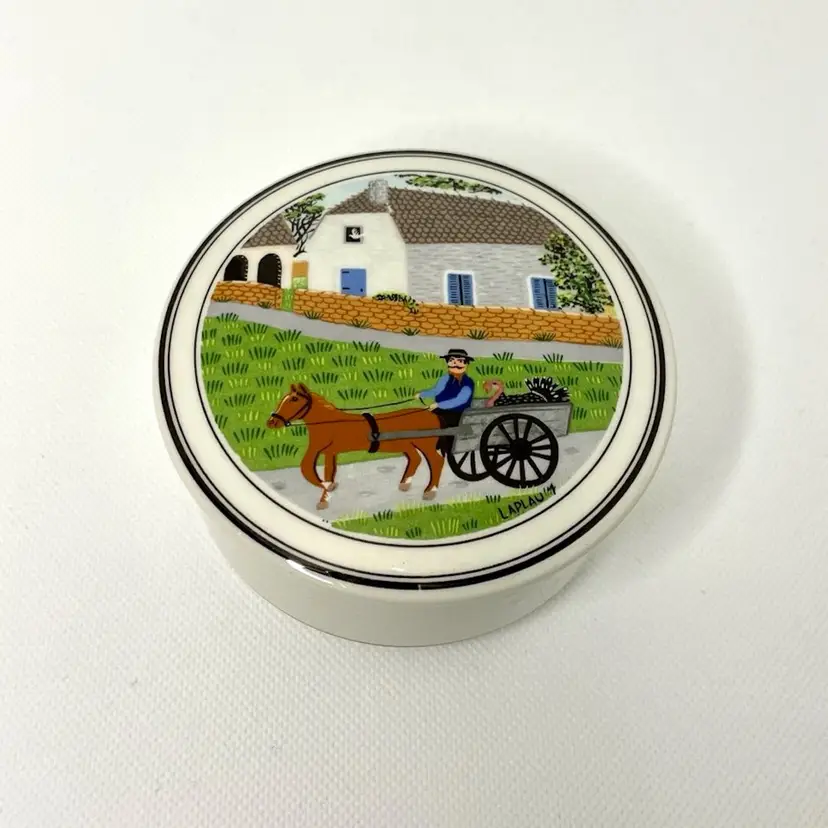 Vintage Villeroy And Boch Design Naif Trinket Box
