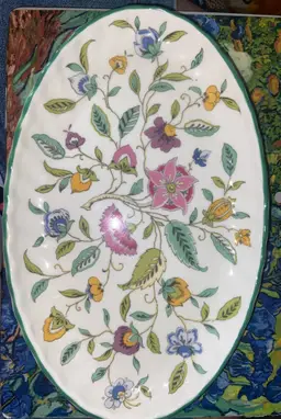 Haddon Hall Minton Bone China Small Platter England  1x5.5x8.5"