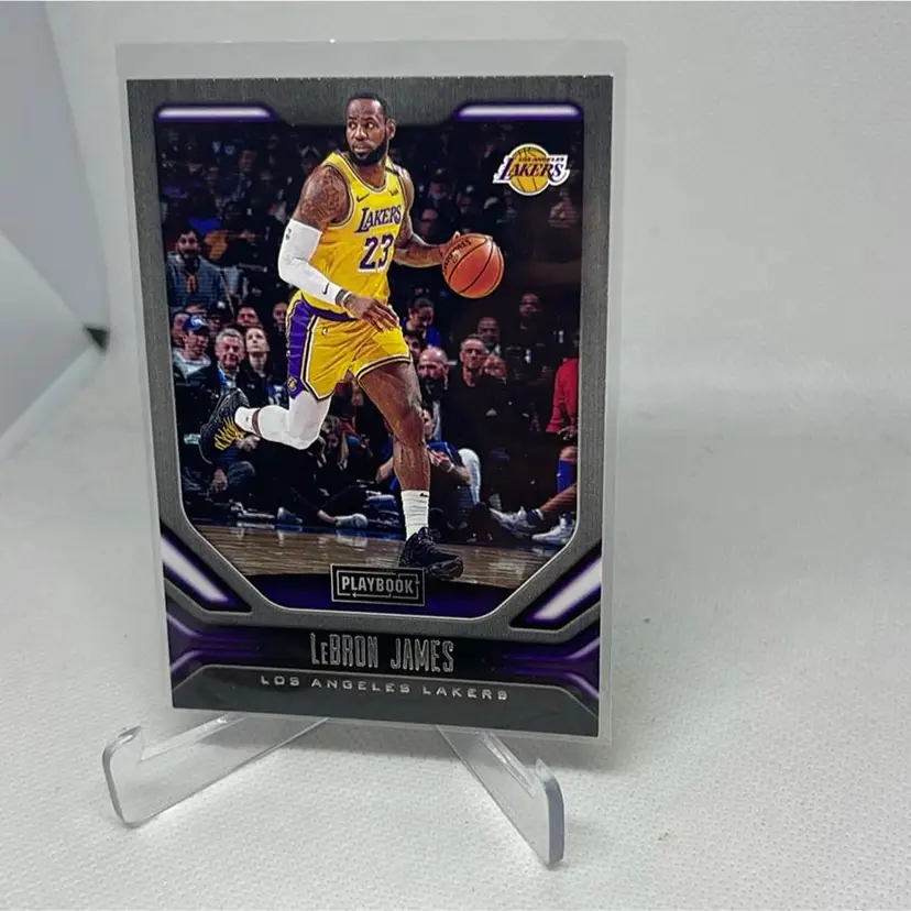 2019-20 panini chronicles playbook lebron james #176 La Lakers 