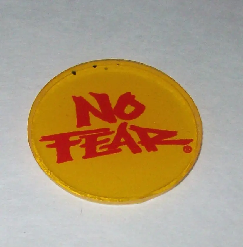 No Fear Original 1995 Pinball Machine Promo Plastic Disc Collectible  