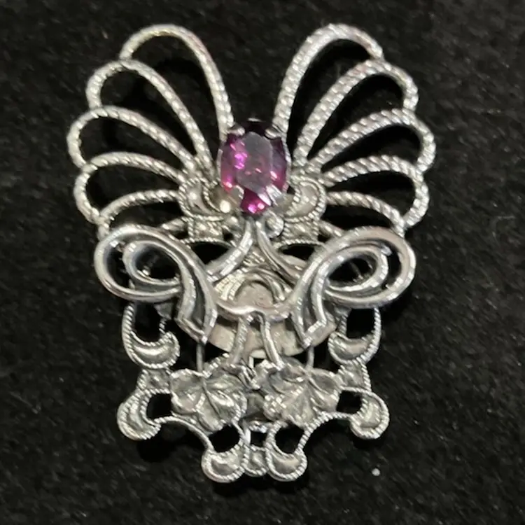 VTG 1999 Jane Davis “Chosen” AOL/Tidings Of Love Silver Tone Brooch