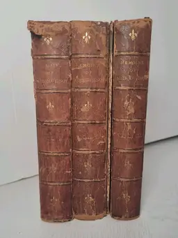 3 Vol Set Memoirs of Madame Junot Hardcover Caldwell Co Publisher 1890s-1900s