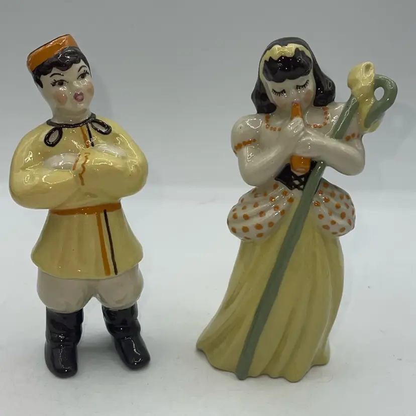 Vintage Boy And Girl Figures 5,5” Tall