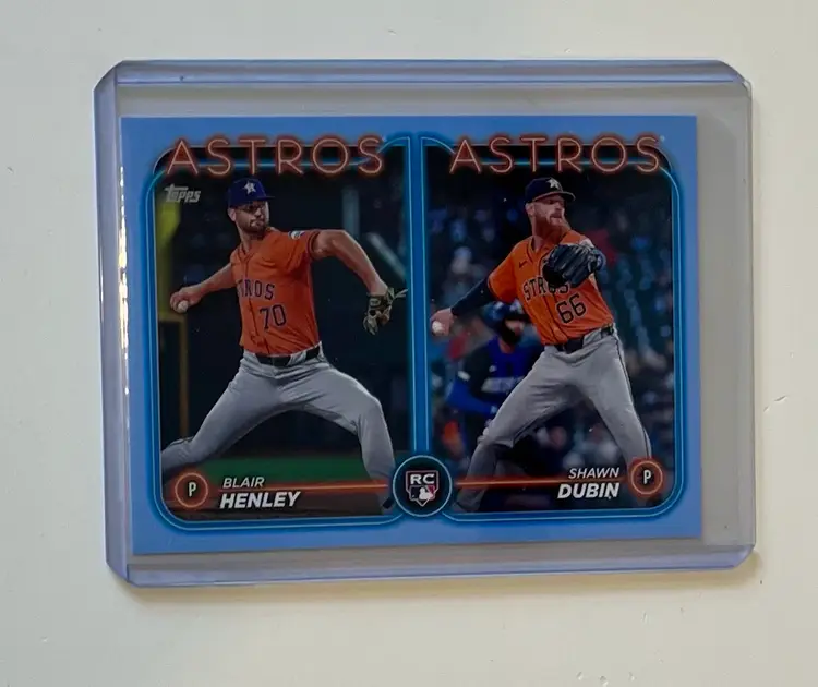 Blair Henley Shawn Dubin RC Rookie Combos Fathers Day Blue /50 Houston Astros