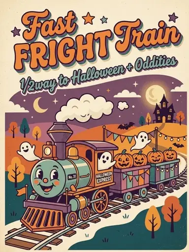 Fast FRIGHT Train: 1/2 Way To Halloween + Oddities W/Hope