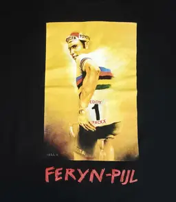 rare Vintage Eddy Merckx Cycling t shirt Feryn Tag Tour de France bicycle race